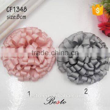 High quality wholesale decorative handmade fabric satin flower for dress decoration