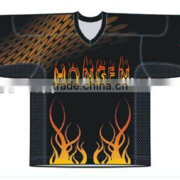 Hongen apparel custom made ice hockey team jersey ice hockey shirts