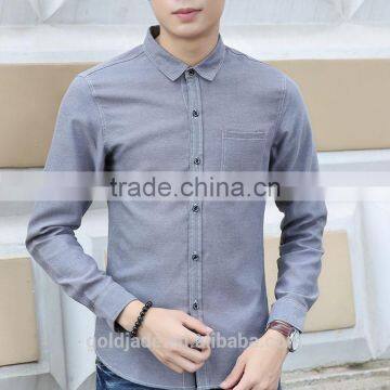 2016 High Quality Cotton Latest Design White Business Shirt Long Sleeve Mens Dress Shirts photo-2