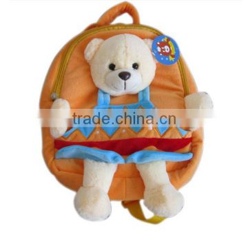 Wholesale cute teddy bear plush animal bag for kids