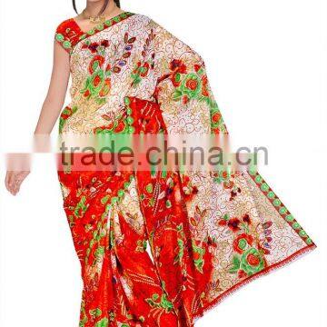 Designer Printed Saree With Blouse photo-3