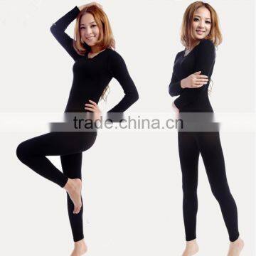 Custom Thermal Underwear Women 2014 Winter Modal Long Johns Underwears Top + Pant Ladies Sey Lace O-neck Seamless Slim Shapewear photo-4