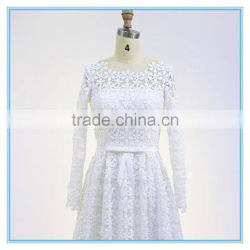 Fashion Women Embroidery Lace Wedding Bridesmaid Dress photo-2