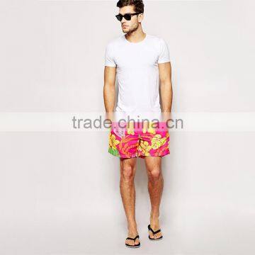 Mens Bright Color Hawaiian Swim Shorts Men photo-4