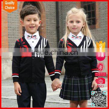 Knitted Primary pullover sweaters kids school uniforms