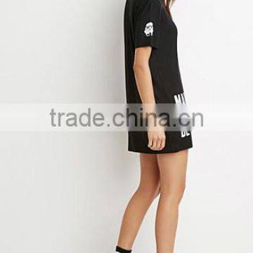 Women's Short Sleeve T-shirt Long Letters photo-2