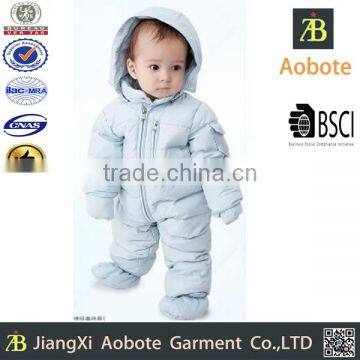 2016 Hot Saling Siamese Trousers Hoody Kid Down Jacket