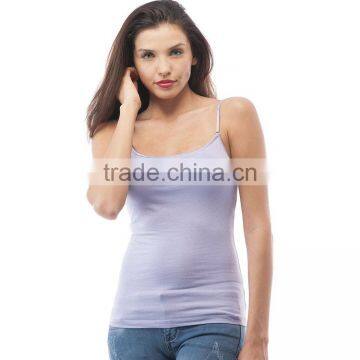China Tank Top Manufacturer Wholesale Plain Design Cotton Ladies Gym Tank Top photo-2