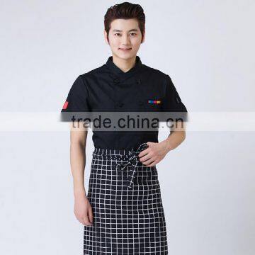 2016 Wholesale Custom Nice Restaurant Design Short Sleeve Uniforms Waitress Uniform photo-3