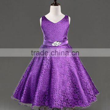 2015 New Stylish Kids Toddler Girls Princess Dress Sleeveless Polka Dots Bowknot Dress! 2 Color Top Quality Navy Blue White photo-5