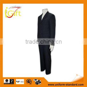 Tailor-made Festival fashion one button black custom uniform company