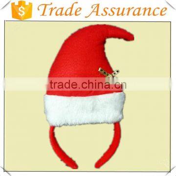 2015 Fancy Cute Red Traditional Santa Hats Christmas Hair Accessories Headband