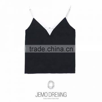 V Neck Fashion Casual Summer Woman Blouse Wholesale Tank Top photo-4