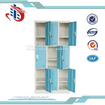 New Model Latest new design blue Nine Door storage Locker
