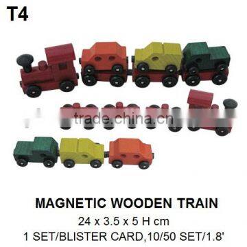 FUNNY MAGNETIC WOODEN TRAIN TOY FOR KIDS photo-5
