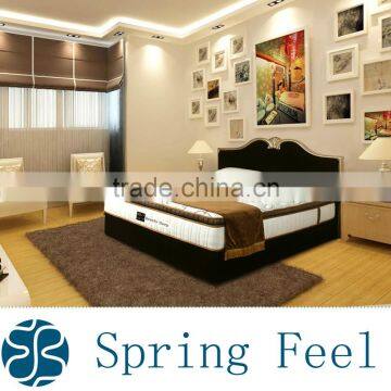 Box Spring Bed and Rol Pack Thin Foam Spring Mattress photo-3