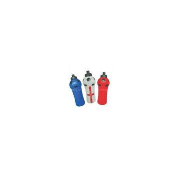 Red 600ML High - Density Polypropylene Water Bottles With Personalized Patterns