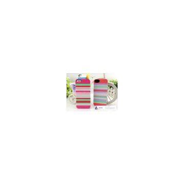 colorful rainbow case for iphone 5 color combination phone cover