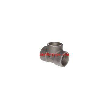 duplex stainless ASTM A182 F62 socket weld tee