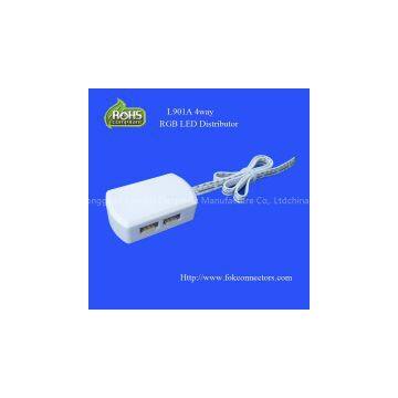 Artificial Christmas Wreath Fongkit LED RGB Junction Box 4Pin With 4 Wires Connecting IR Rgb Controller Sensor photo-2