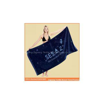 custom made reactive printed beach towel wholesale