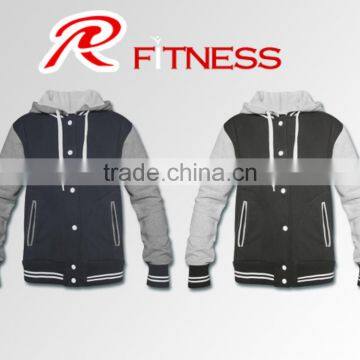 Best quality Satin varsity Jacket For Men/ Men Cotton Fleece Varsity Jacket