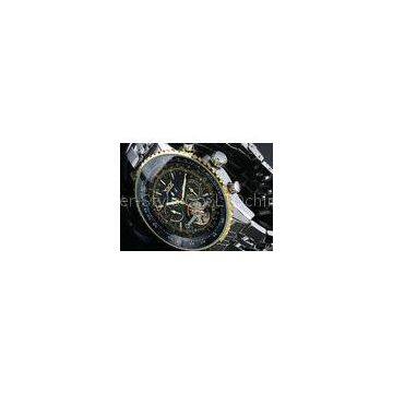 Months Jaragar Tourbillon Automatic Watch 20mm Strap Width For Men