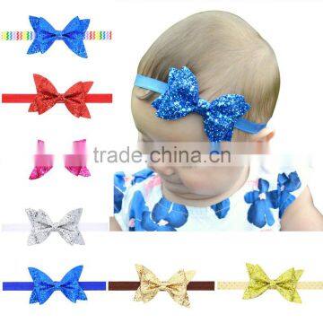 Glitter Sequin Bow Baby Headband