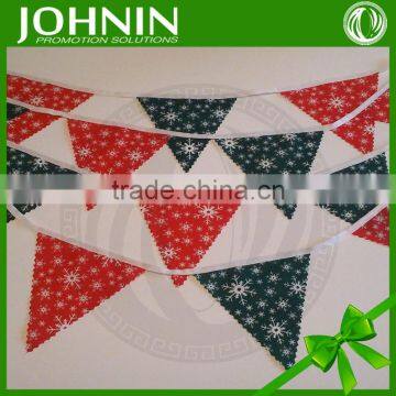 fast shipping high quality Polyester Printed decoration Christmas bunting