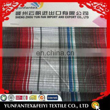 2015 fashion latest new Italy design pattern cheapest yarn dyed check cotton herringbone twill fabric