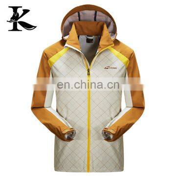 High Quality OEM Men Yellow Waterproof Jacket