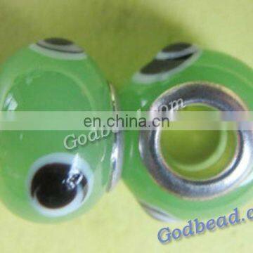 P81 beautiful glass bead wholesale handmade murano lampwork glass european beads fit for charm bracelets