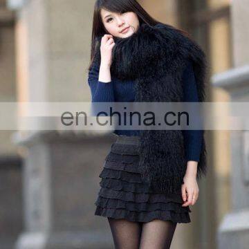 Tibet Mongolian Lamb Fur Scarf for Women Wear photo-2