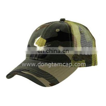 Camo embridery Trucker caps cotton/poly