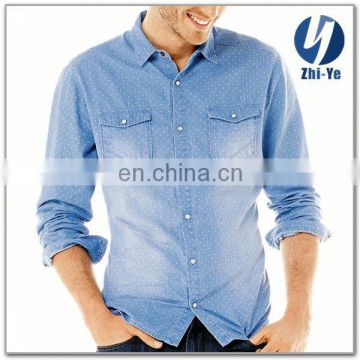 high quality factory price denim shirt fashion