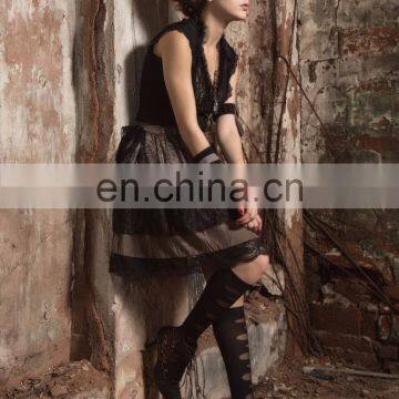Steampunk Short Layered Double Skirt photo-4