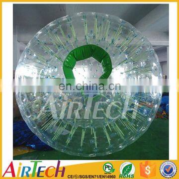 Mini inflatable zorb ball rolling down hill for baby zorb ball