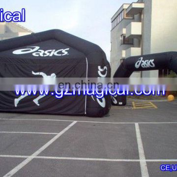 advertising inflatable mini tent with arch for sport use