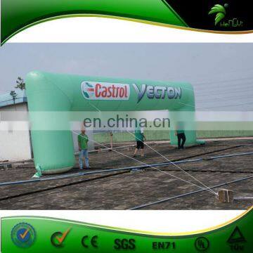 Giant 10 m Commercial Inflatable Advertising Arch Customized Outdoor Promotion Inflatable Arch with LOGO printing LED Lighting