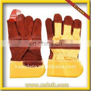 2013 wearable cow split leather working gloves LB-1549