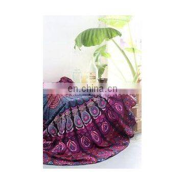 Indian Round Mandala Tapestry Roundie Throw Blanket Hippie Beach Towel Yoga Mat