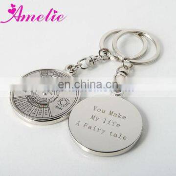 AK013 "Timeless" Calendar Keyrings Personalized Wedding Gifts