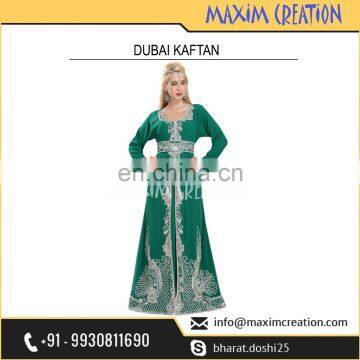 Best Women Apparel Kaftan Dress Available with Uniquely Design Embroidery