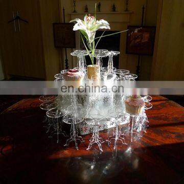 Dongguan manifaction acrylic plastic industrial cupcake display shelf