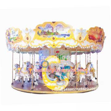 Zhongshan Hot Selling Outdoor Amusement Theme Park Equipment Carousel, Merry go Round 18 Seat Luxury Carousel Earn Money photo-2