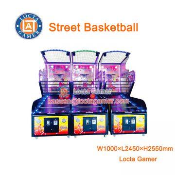 Zhongshan Locta amusment park equipment, MVP street basketball for indoor, game machine, coin operated, arcade throwing