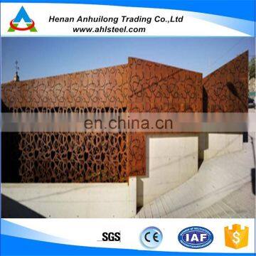 high quality a242 corten steel wall cladding profile panel