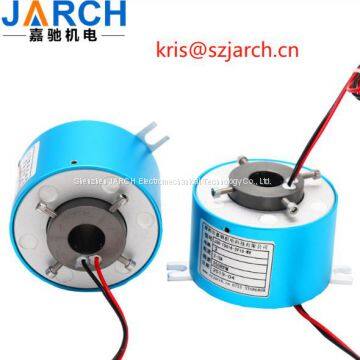 Through hole conductive slip ring manufacturer multi channel brush wire rotary joint