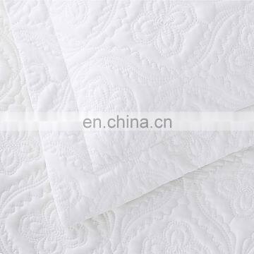 Luxury Sale White Tight Stitches 100% Polyester Woven Quilt Bedspread Set photo-5