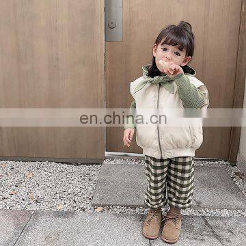Winter Warm Kids Down Vest Solid Color High Quality Lightweight Zipper Winter Clothes for Girls photo-5